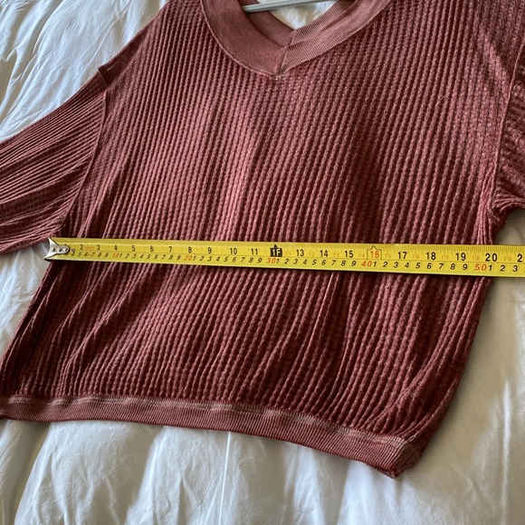 NWT FREE PEOPLE WE THE FREE Cinnamon Thermal
Waffle Knit Boho Top Size M - Picture 12 of 15